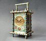 Bamboo case carriage clock by W.Gabus in Moscow, circa 1880.